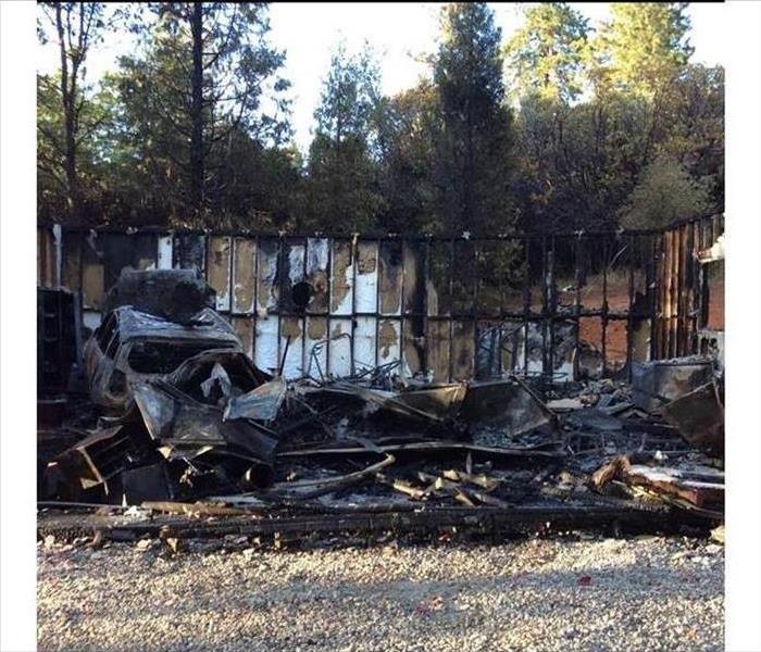 Outside shed burnt completely to the ground